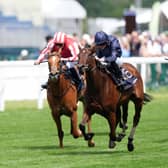 Victorious (second left) winning the Queen Mary Stakes at Royal Ascot