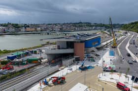 ​The transport hub (set to house the new train station) on the Ferrybank side of the River Suir, close to the Kilkenny-Waterford border