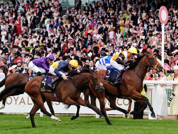 Nola Soul winning the Chesham Stakes at Royal Ascot