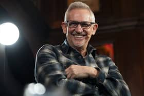 Gary Lineker laughs