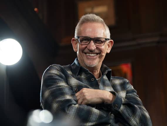 Gary Lineker laughs