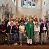  A group photo of the choir and Fr Frank Garvey P.P.