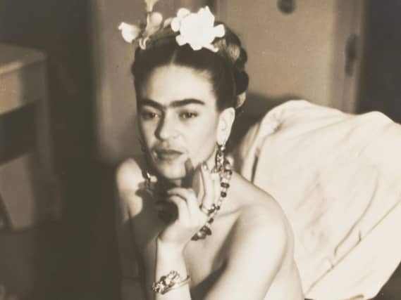 Julien Levy's photograph of Frida Kahlo in 1938