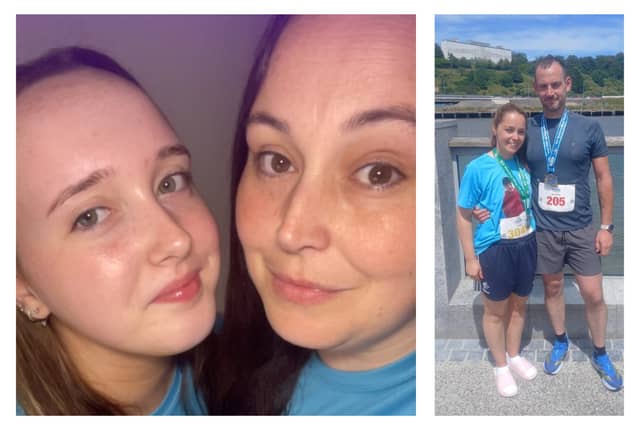Leah and Erica, Christine and Mark