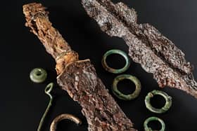 Iron Age sword, rings and other items