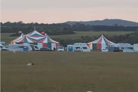 A recent encampment on the Curragh Plains
