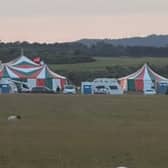 A recent encampment on the Curragh Plains