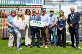 Cllr Barry Walsh Cathaoirleach of Laois County Council  pictured with the Town Regeneration team of the at the official opening of the Ballyroan Playground Project.