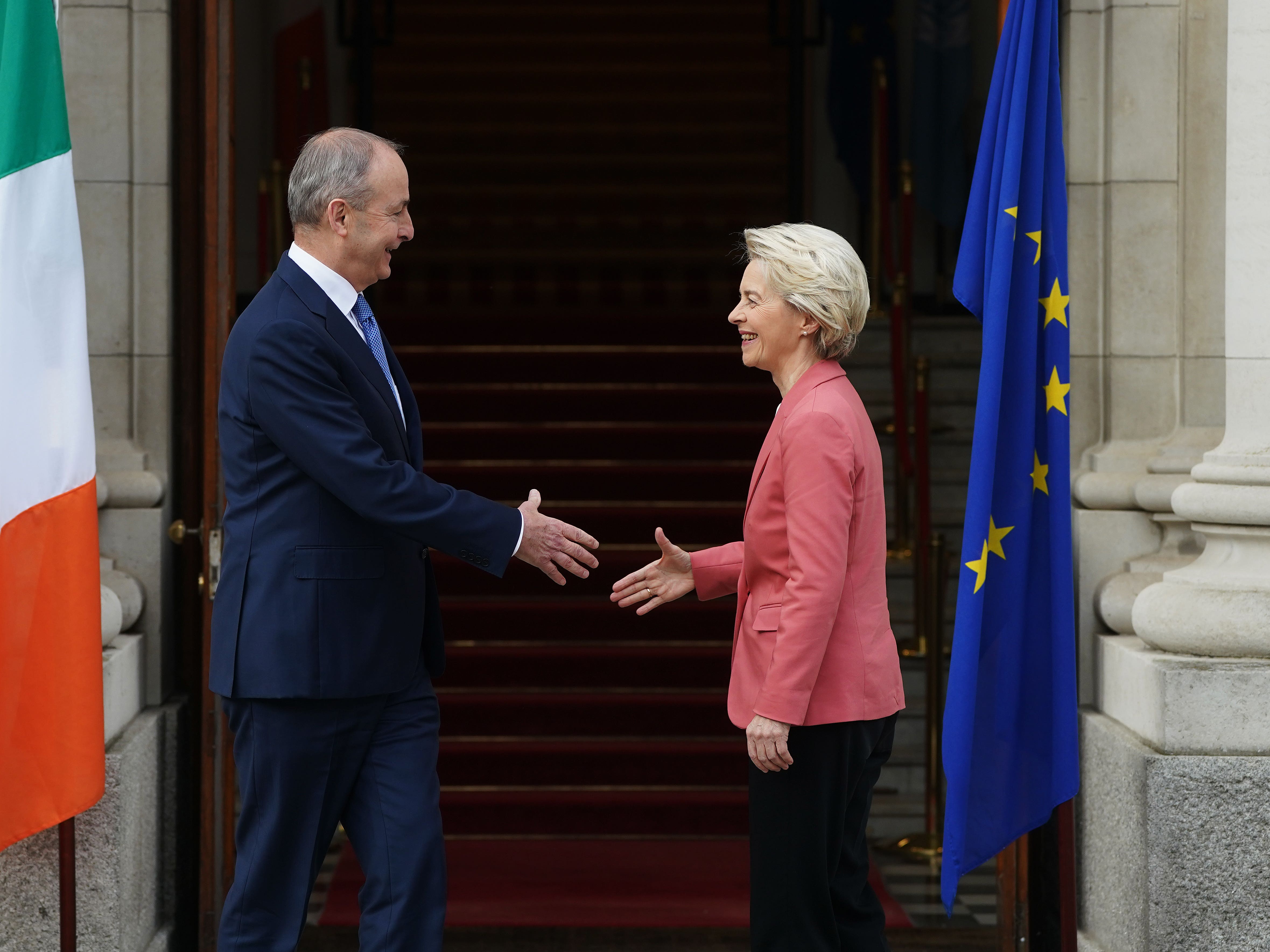 Ursula von der Leyen and Micheal Martin