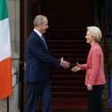 Ursula von der Leyen and Micheal Martin