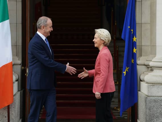 Ursula von der Leyen and Micheal Martin