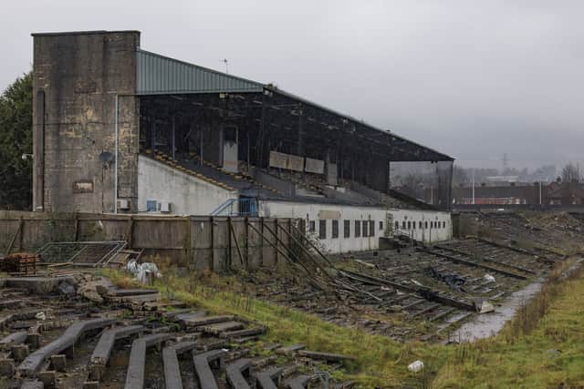 The main stand of Casement Park, Belfast (Liam McBurney/PA)