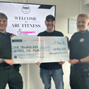 Ballyarnett NPT Constable Patterson; Gary Rutherford, founder of ARC, and Sergeant Johnston.