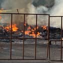 The remains of the Moygashel bonfire,