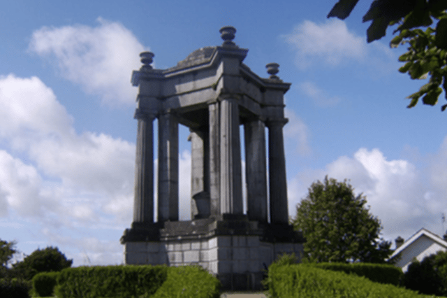 The monument at Dunlo Hill
