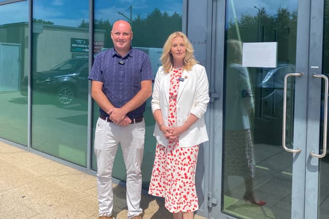 Senator Alison Comyn and Cllr James Byrne