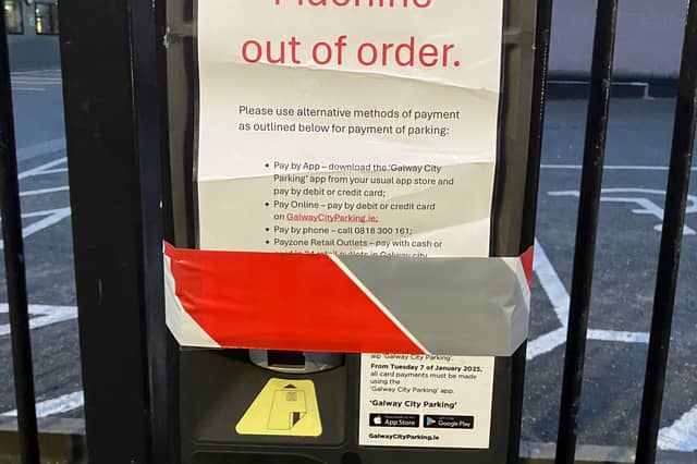 One of the parking meters decommissioned in favour of an app