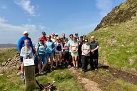Pictured are those who took part in The Emigrant’s Walk.
