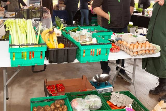 A stall from a market.