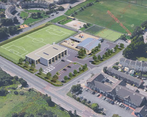 Aerial view of the planned development in Doughiska