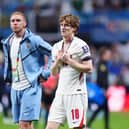 England’s Jason Steele and Anthony Gordon react following the FIFA World Cup 2026 semi-final match at the Atlanta Stadium. Picture date: Wednesday July 15, 2026.