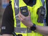 Close up image of a Police Scotland officer