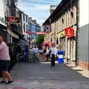 A busy Kieran Street in Kilkenny City 
