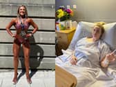 Eva bodybuilding and in hospital