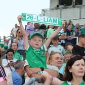 Crowds welcomed the hurlers home at Limerick Racecourse