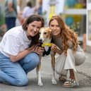 Pictured are Rachel O’eary from Clonmel who rescued Basil from the streets in Clonmel and Kate Maher, Regional Manager with the Good Shepherd Centre with Basil