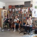 Shrallabawn musicians at Books at One Louisburgh 10th anniversary festival weekend