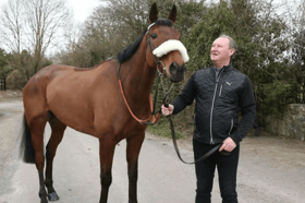 Pat Kelly with Presenting Percy