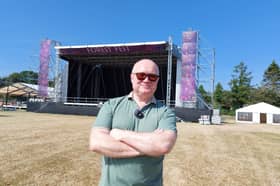 Forest Fest founder Philip Meagher on the new site of the festival. 