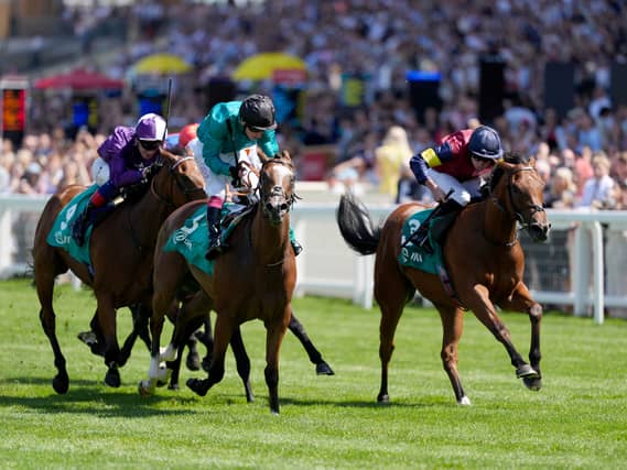 Moonrise (left) prevailed in the Princess Margaret