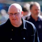 Falkirk manager John McGlynn atCeltic Park