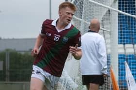 Rioghan Murphy (Portarlington) after his goal over The Heath on Saturday