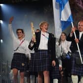 Team Scotland arrives at the Glasgow 2026 Commonwealth Games opening ceremony