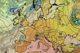 The current weather outlook for Europe