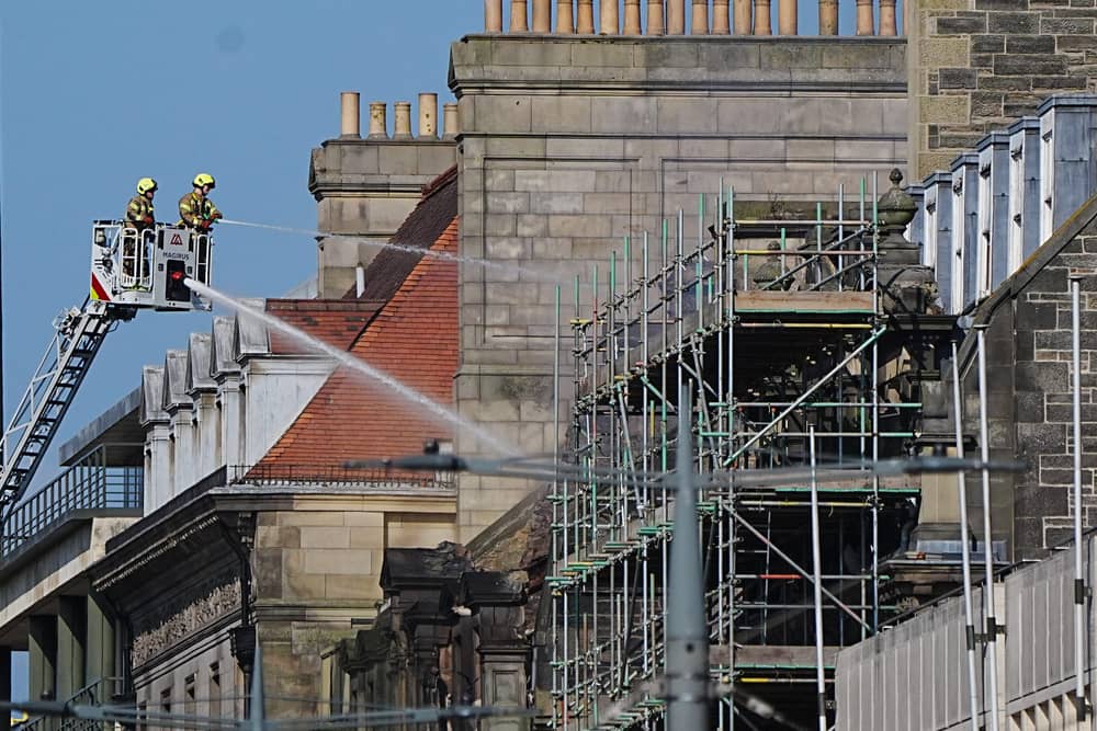 Princes Street blaze