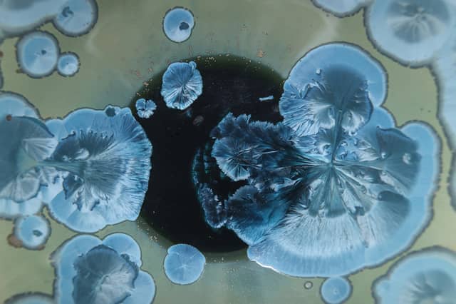Glaze crystals by Gus Mabelson
