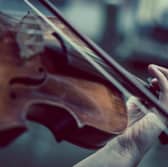 The call is for access to seven high quality classical instruments including three violins, a viola, a cello and a concert harp  