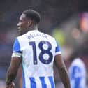 Brighton striker Danny Welbeck during a Premier League match at Burnley