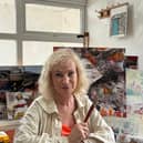 Eleanor Shanley at work in the studio