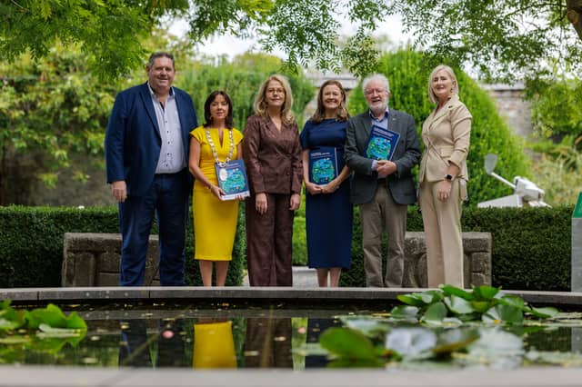 Pictured at the launch in Butler House were Lar Power Chief Executive, Kilkenny County Council; Deirdre Cullen, Leas-Cathaoirleach, Kilkenny County Council; Virginia Teehan, Heritage Council Chief Executive; Regina Fitzpatrick Kilkenny County Council Heritage Officer, Senator Malcolm Noonan and Fiona Deegan, Director of Services Kilkenny County Council