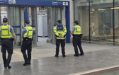 Gardai at Galway Ceannt Station
