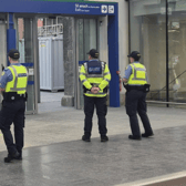Gardai at Galway Ceannt Station