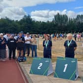 Pictured is Ballina's Karol Donnelly who claimed a silver medal at her first Transplant Games.