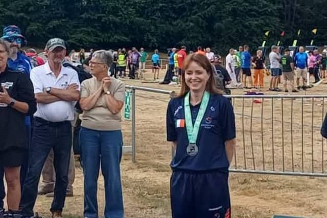 Pictured is Ballina's Karol Donnelly who claimed a silver medal at her first Transplant Games.