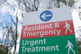 An accident and emergency sign