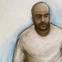 Court artist drawing of Hadi Alodid during a previous court appearance